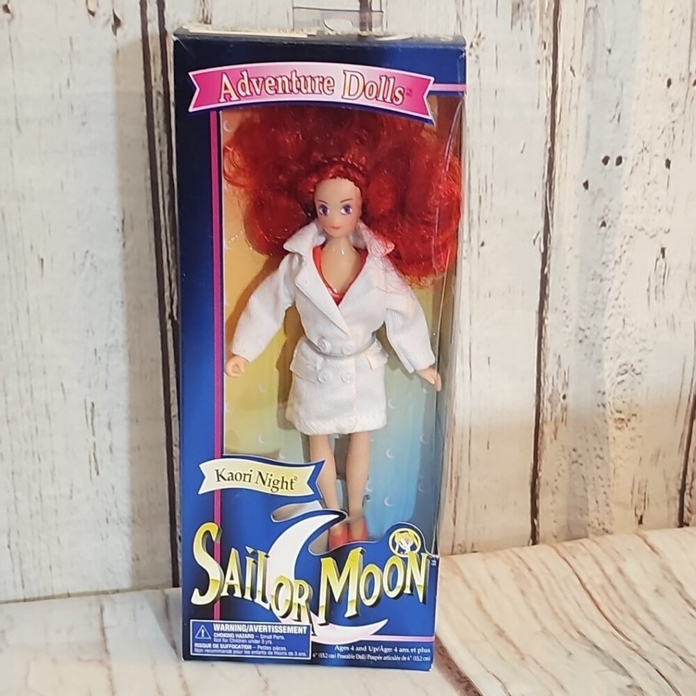 SAILOR MOON Vintage 6" KAORI NIGHT Adventure Doll Figure Kaolinite 1997 New NIB